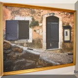 A09. Framed doorway photograpph. 